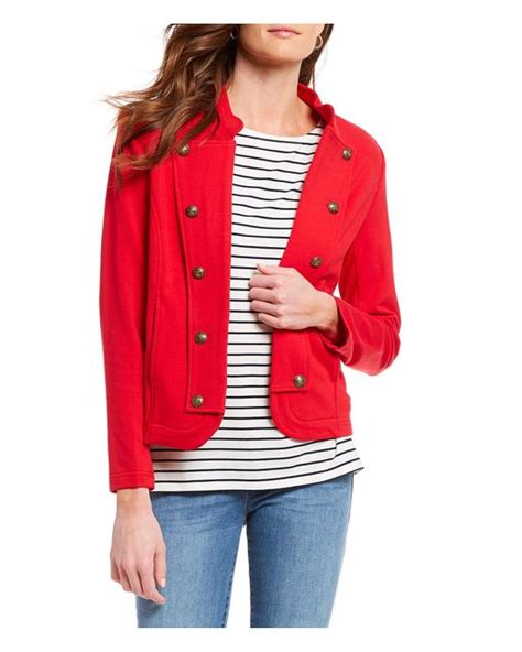 tommy hilfiger women's military jacket.